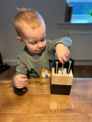 Mamamemo Legekøkken - Knivblok i træ