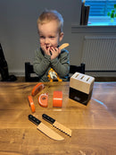 Mamamemo Legekøkken - Knivblok i træ