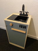 MaMaMeMo Legekøkken Opvaskemaskine i FSC-træ - Grøn - Fra 3 år. - Billede 1