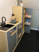 Mamamemo Legekøkken - Røremaskine i FSC træ- grøn - fra 3 år. - Billede 1