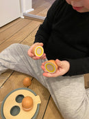 Mamomemo Legekøkken - Æggekoger i FSC træ - Grøn - Fra 3 år. - Billede 1