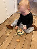 Mamomemo Legekøkken - Æggekoger i FSC træ - Grøn - Fra 3 år. - Billede 1