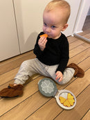 Mamamemo Legekøkken- Vaffeljern i FSC træ - Grøn - Fra 3 år. - Billede 1