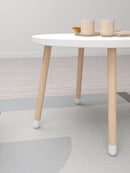 Legebord Ø60 Hvid MDF Malet - Billede 1