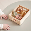 Frugter i trækasse 8 dele - Billede 1