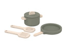 Gryde og pande 4 dele Grøn - Billede 1