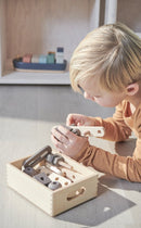 Byggesæt i træ 36 dele Brun - Billede 1