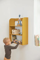 Reol m/3 hylder Mustard MDF  - Billede 1