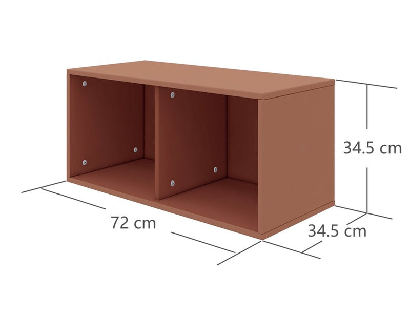 Bogkasse m/2 rum Blush MDF  - Billede 1