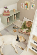 Bogkasse m/2 rum Natural Green MDF  - Billede 1