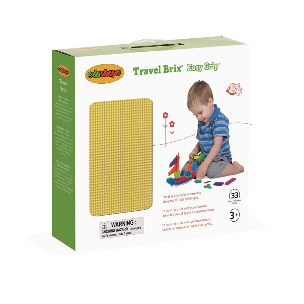 EduShape Nopper / Magic Brix - Rejsesæt - 33 dele - Fra 3 år.