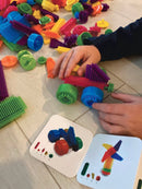 EduShape Nopper / Magic Brix - Mellem sæt - 144 dele - Fra 3 år. - Billede 1