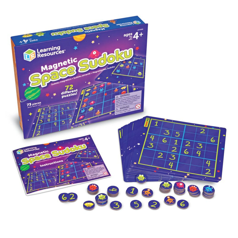 Learning Resources - Magnetic Space Sudoku - Fra 4 år. - Billede 1
