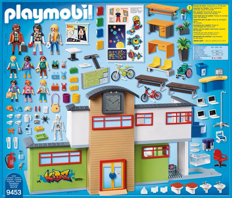 Playmobil City Life - Møbleret Skole Bygning - Fra 5-10 år. - Billede 1