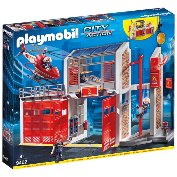 Playmobil City Action - Stor Brandstation - Fra 4-10 år. - Billede 1