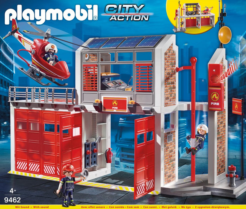 Playmobil City Action - Stor Brandstation - Fra 4-10 år. - Billede 1