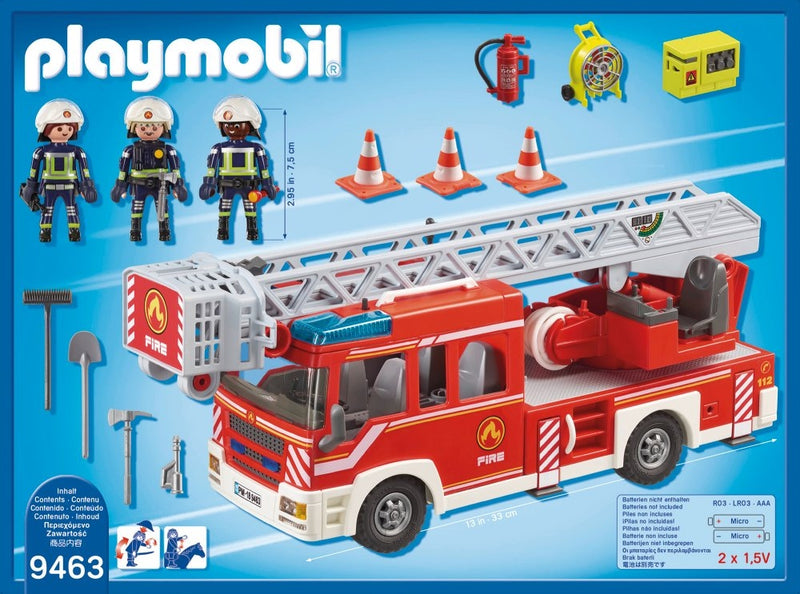 Playmobil Action - Brandvæsenets Stigevogn - Fra 4-10