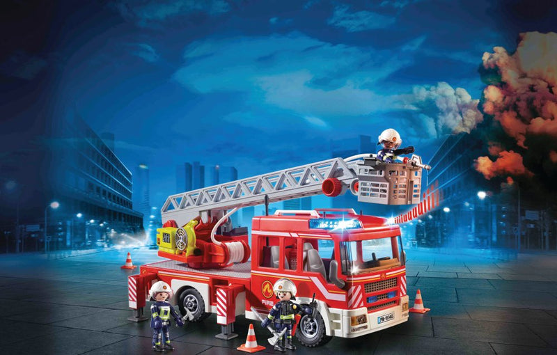 Playmobil City Action - Brandvæsenets Stigevogn - Fra 4-10 år. - Billede 1