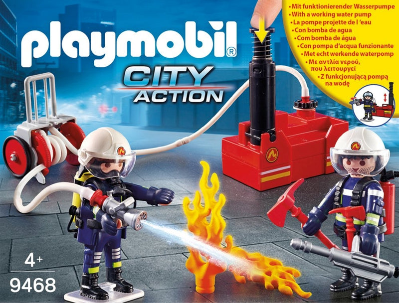 Playmobil City Action - Brandmænd m. Vandpumpe - Fra 4-10 år. - Billede 1