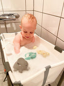 Tikiri Elefant - Helstøbt Biderangle / Gummidyr - Fra 0 år. - Billede 1