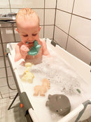 Tikiri Giraf - Helstøbt Biderangle / Gummidyr - Fra 0 år. - Billede 1