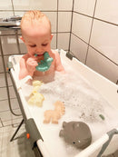 Tikiri Krokodille - Helstøbt Biderangle / Gummidyr - Fra 0 år. - Billede 1