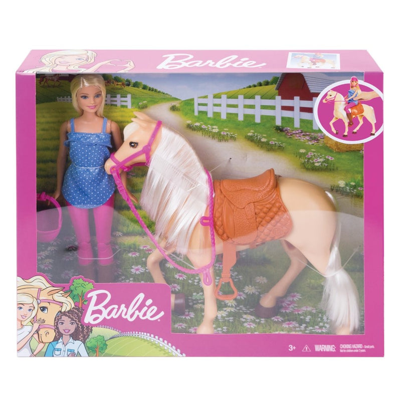Barbie Hest & Rytter sæt - Fra 3 år. - Billede 1