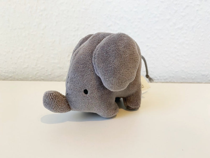 Tikiri Tøjdyr - Blød Økologisk Elefant - H:10 cm - Fra 0 år. - Billede 1