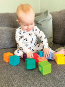 EduShape Byggeklodser med tekstur - Prisvinder - 10 dele - Fra 0 år. - Billede 1