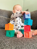 EduShape Byggeklodser med tekstur - Prisvinder - 10 dele - Fra 0 år. - Billede 1