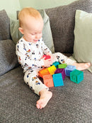 EduShape Byggeklodser med tekstur - Prisvinder - 10 dele - Fra 0 år. - Billede 1