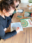 Malebog - Mandalas Art Therapy - Hvid - Unicorn - Billede 1