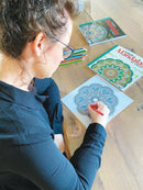 Malebog - Mandalas Art Therapy - Hvid - Unicorn - Billede 1