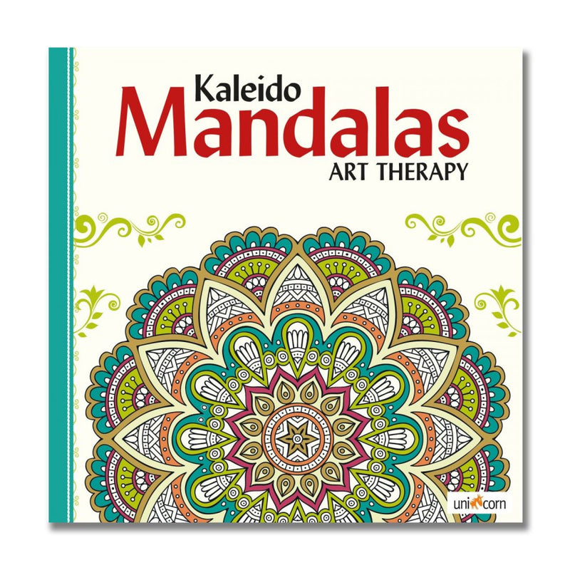 Malebog - Mandalas Art Therapy - Hvid - Unicorn - Billede 1
