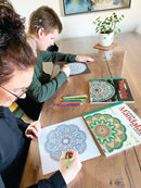 Malebog - Mandalas Art Therapy - Sort - Unicorn - Billede 1