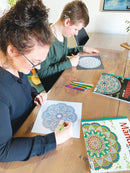 Malebog - Mandalas Art Therapy - Sort - Unicorn - Billede 1