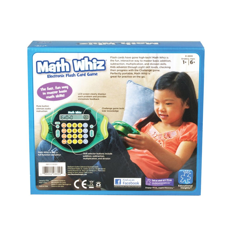 Math Whiz regnemaskine/spil - Educational Insights - Fra 6 år. - Billede 1