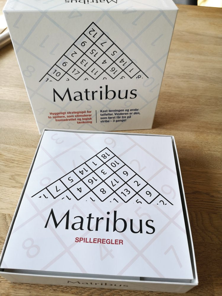 Matribus - Prisvindende matematisk spil - Fra 9 år. - Billede 1