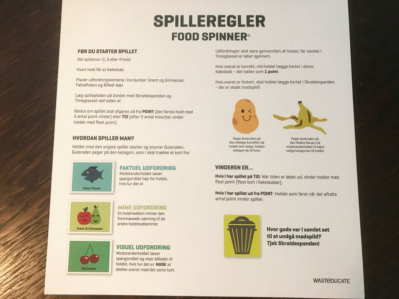 Food Spinner - Brætspil om madspild - Fra 7 år. - Billede 1