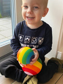 Skumbold - Ø: 9 cm - Regnbue farvet - Billede 1