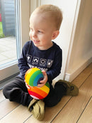 Skumbold - Ø: 9 cm - Regnbue farvet - Billede 1