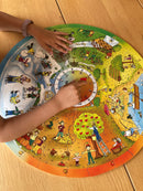 Gulvpuslespil fra Beleduc - De 4 Årstider - 49 brikker.