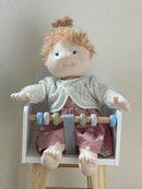 Byastrup Dukke Højstol - Hvid - træ - Fra 3 år.