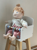 Byastrup Dukke Højstol - Hvid - træ - Fra 3 år.