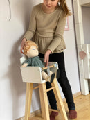 Byastrup Dukke Højstol - Hvid - træ - Fra 3 år.