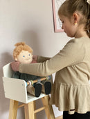 Byastrup Dukke Højstol - Hvid - træ - Fra 3 år.
