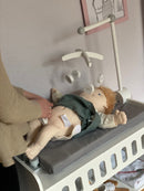 byASTRUP Dukkepuslebord - Hvid/Grå - H:55cm.