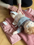 Byastrup Dukke Pusletaske - Rygsæk - Rød- Fra 3 år.