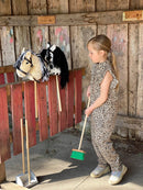 Byastrup Staldsæt til kæphest - Grå- Træ