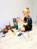 Connetix - Magnetisk Kuglebane - Regnbuefarver - 92 dele.